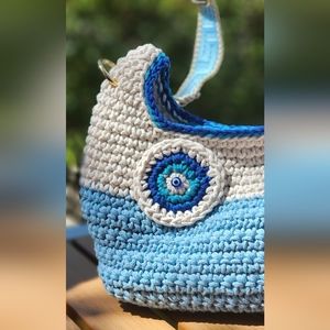 Butterfly Knit By Lisa, blue and white 💙